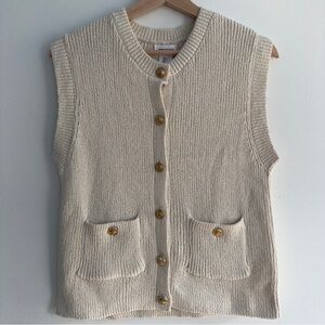 Song of Style Ivory Knit Vest